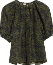 Ulla Johnson Talie Puff Sleeve Top