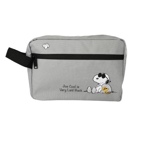 Peanuts Snoopy Belt Bag, Zip Waist Pack, Grey Travel Pouch
