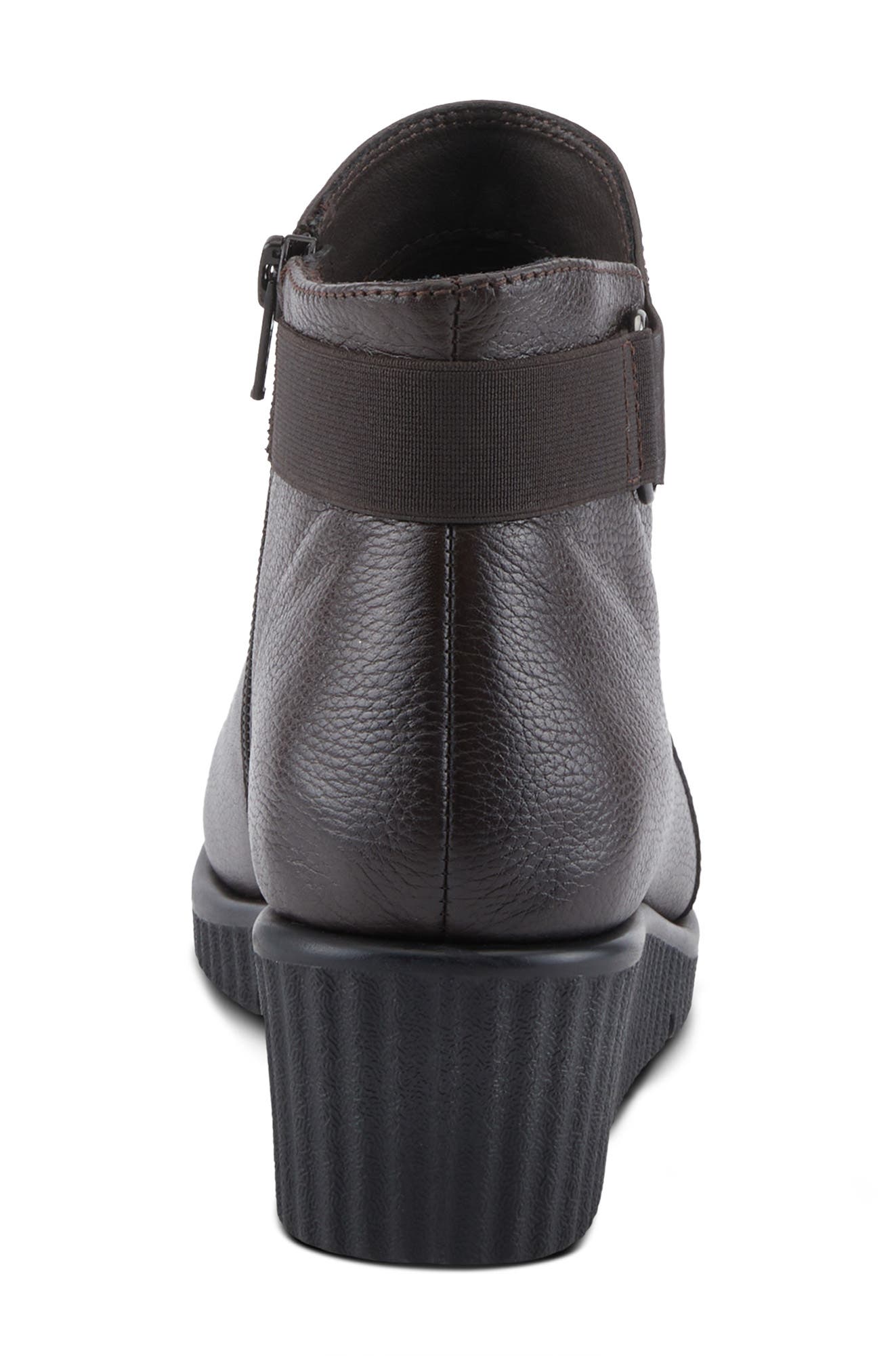 Spring Step Abruzzo Platform Wedge Bootie, Alternate, color, Dark Brown