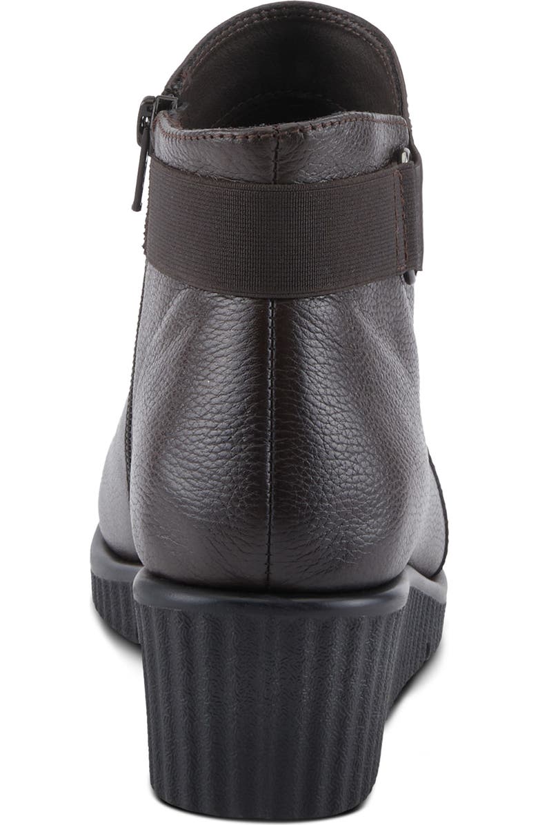 Spring Step Abruzzo Platform Wedge Bootie, Alternate, color, Dark Brown