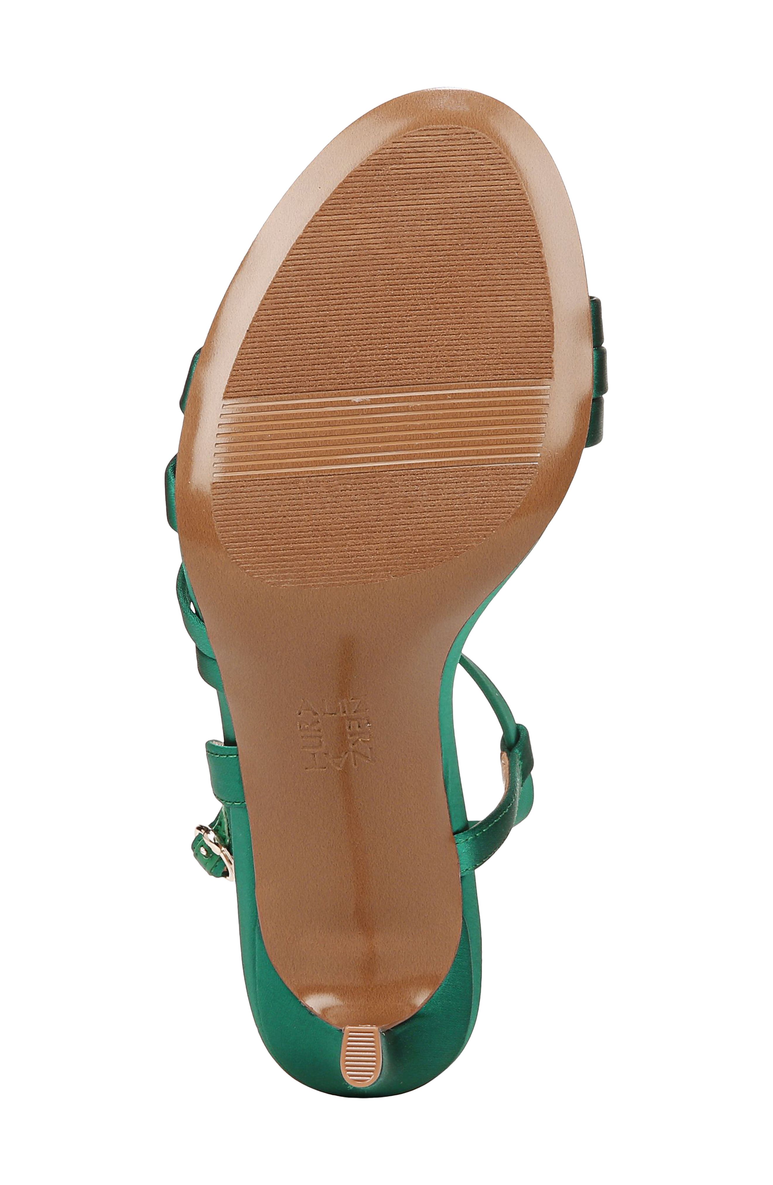 Kimberly Strappy Sandal, Alternate, color, TROPIC GREEN FABRIC