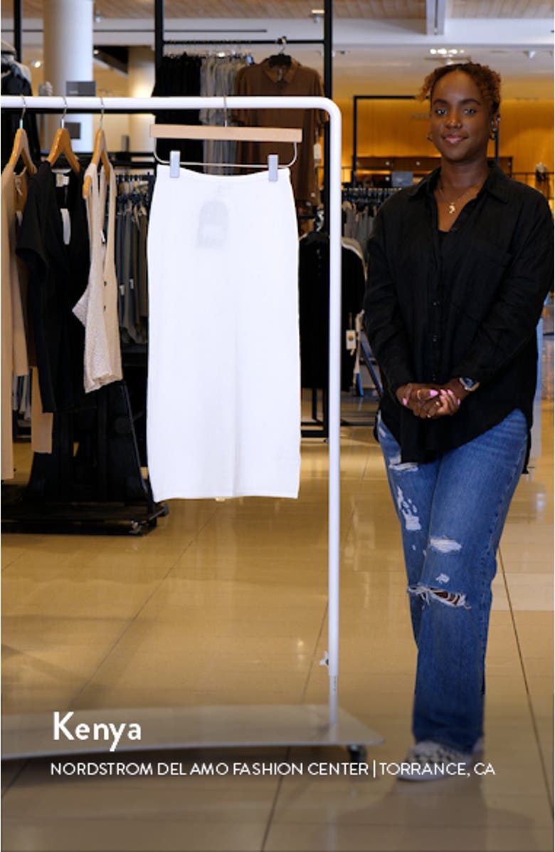 Placed Floral Mesh Midi Skirt, sales video thumbnail