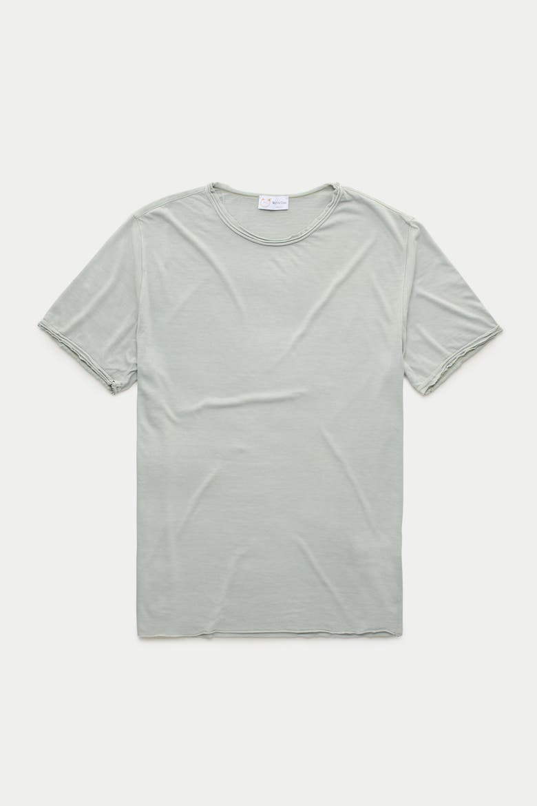 Light Weight Short Sleeve Roll Neck T-shirt, Main, color, Steel
