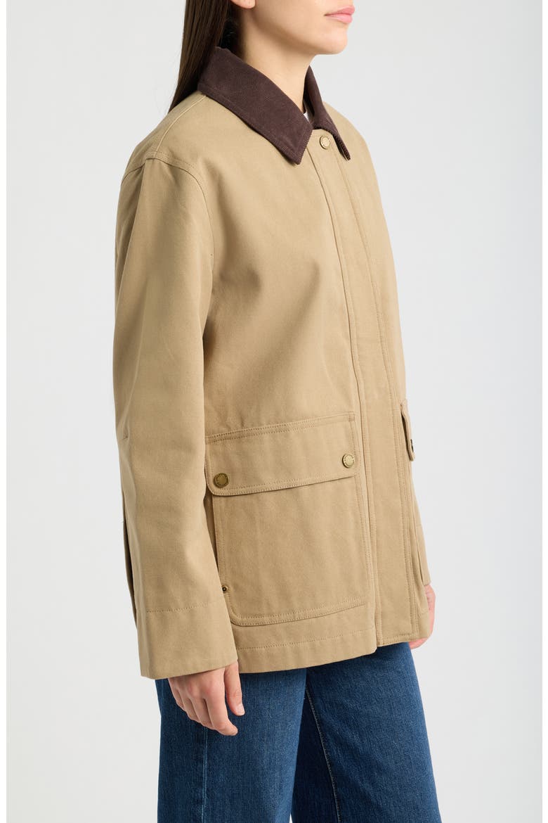 Cascades Canvas Barn Coat, Alternate, color, OLD OAK