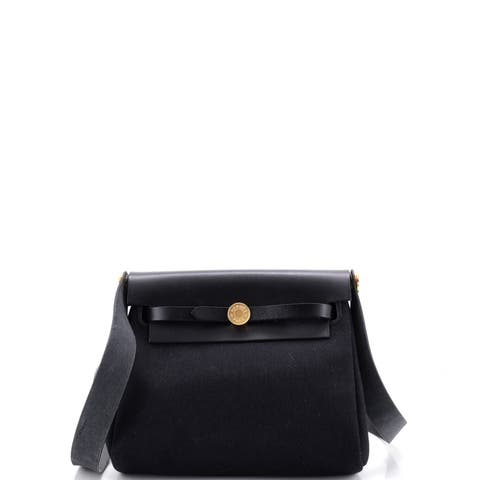 Herbag Zip Toile and Leather 20