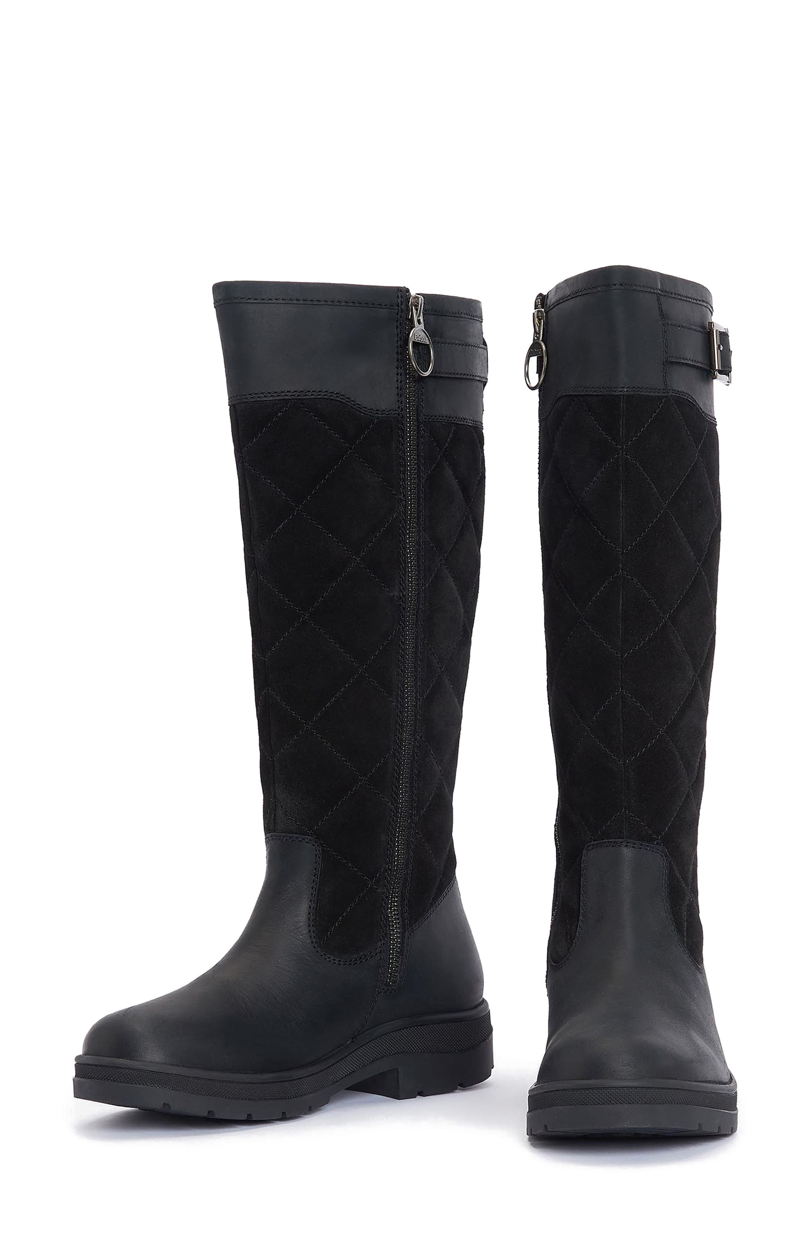Barbour Oak Waterproof Rain Boot, Alternate, color, 