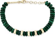Zoë Chicco Malachite Beaded Bracelet