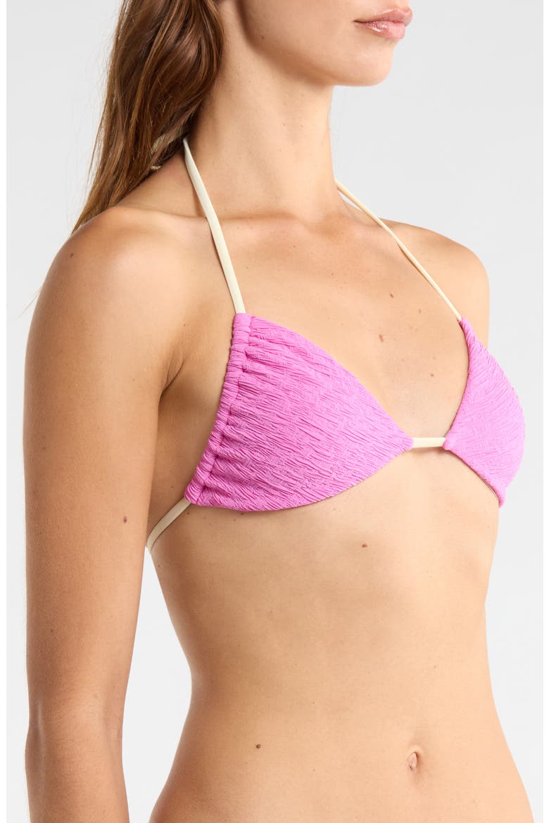 Jamie Print Triangle Bikini Top, Alternate, color, FIJI FLOWER