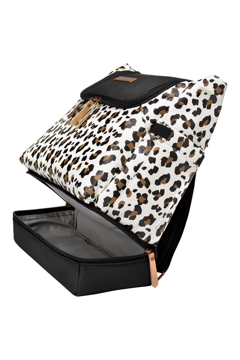 Pivot Diaper Backpack, Alternate, color, MOON LEOPARD