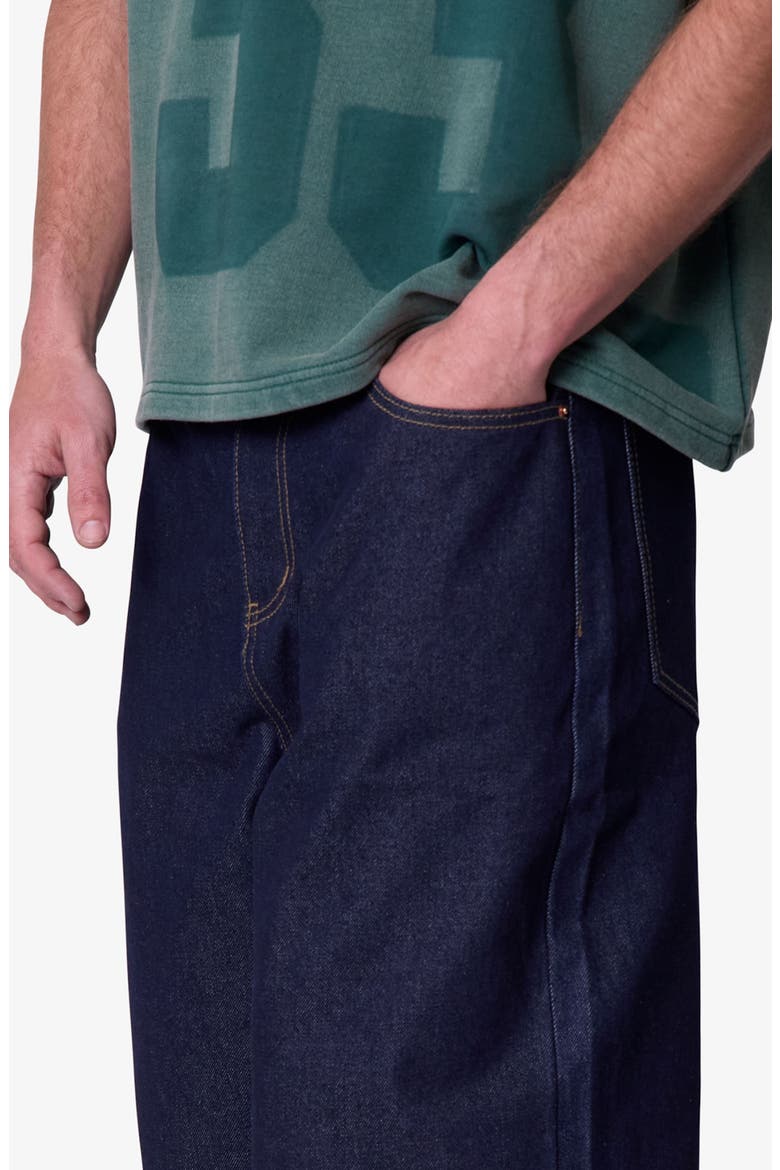 Raw Ultra Baggy Denim Shorts, Alternate, color, RINSED INDIGO