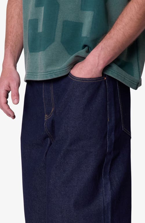 Mnml Raw Ultra Baggy Denim Shorts In Blue