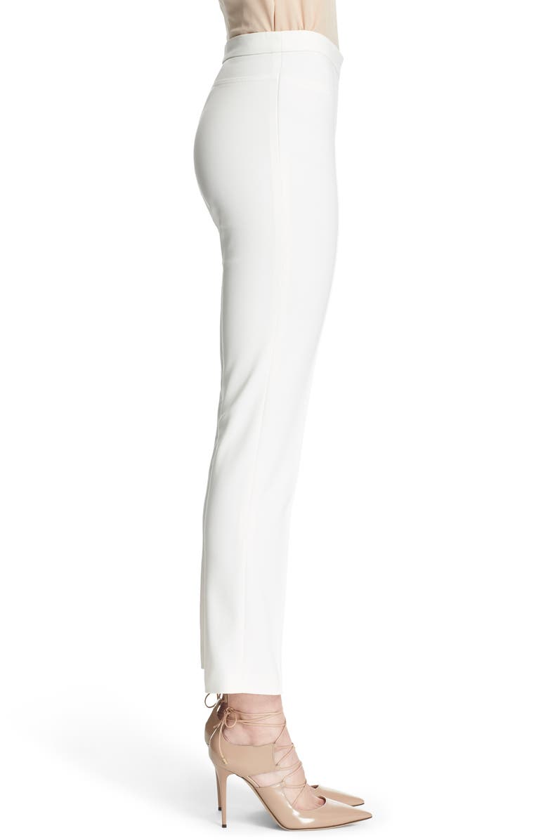 Akris punto Franca Techno Cotton Blend Ankle Pants, Alternate, color, Cream