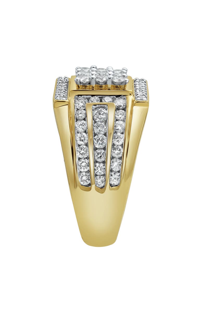 LuvMyJewelry Iced Hammer 14K Yellow Gold Diamond Men Statement Ring - 1.55ct., Alternate, color, 14K Yellow Gold