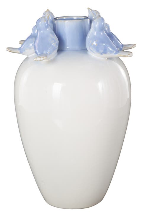 Bird Stoneware Vase