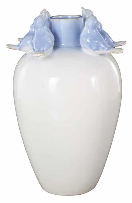 Bird Stoneware Vase