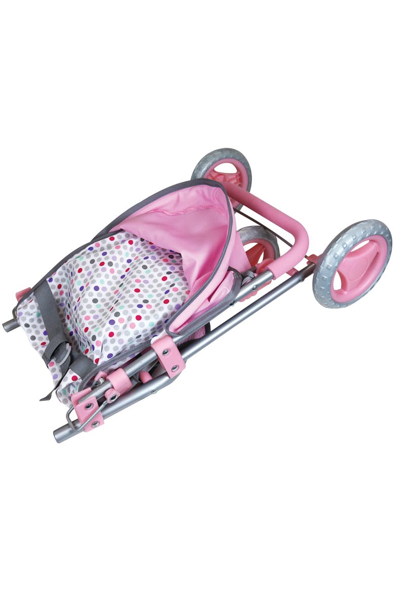 11 Inch Twin Baby Dolls & Jogger Set, Pink & Blue Animal Outfits, Stroller, Alternate, color, Multicolored
