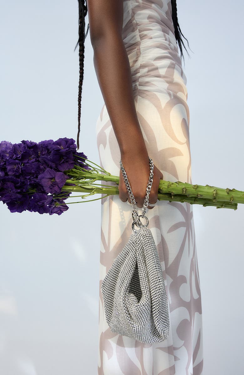 ALDO Vipready Crystal Mesh Shoulder Bag, Alternate, color,