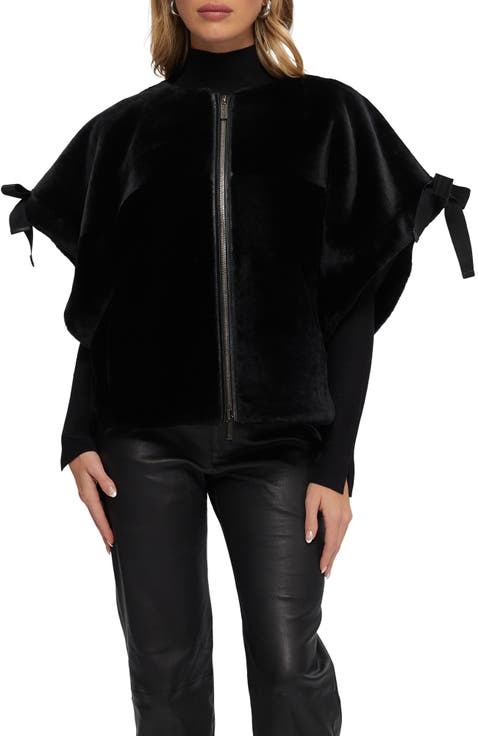 Genuine Shearling Jacket, Short Sleeve