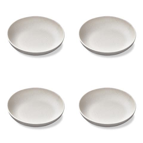 Cream Brooklyn Melamine Dining Butter Bread Plate Set of 4