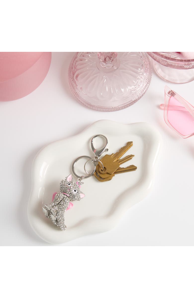 Disney Aristocats Marie Crystal Pavé Bag Charm Keychain, Alternate, color, Multi