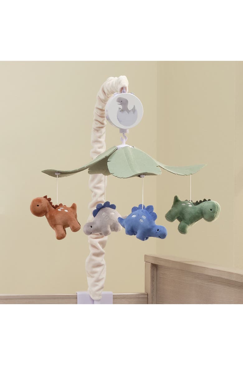 Dino-Might Multicolor Dinosaur Musical Baby Crib Mobile Soother Toy, Alternate, color, Multicolor
