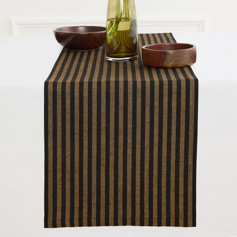 Linen Table Runner for Dining Table, Holiday and Everyday Table Decor - Amalfi Stripe