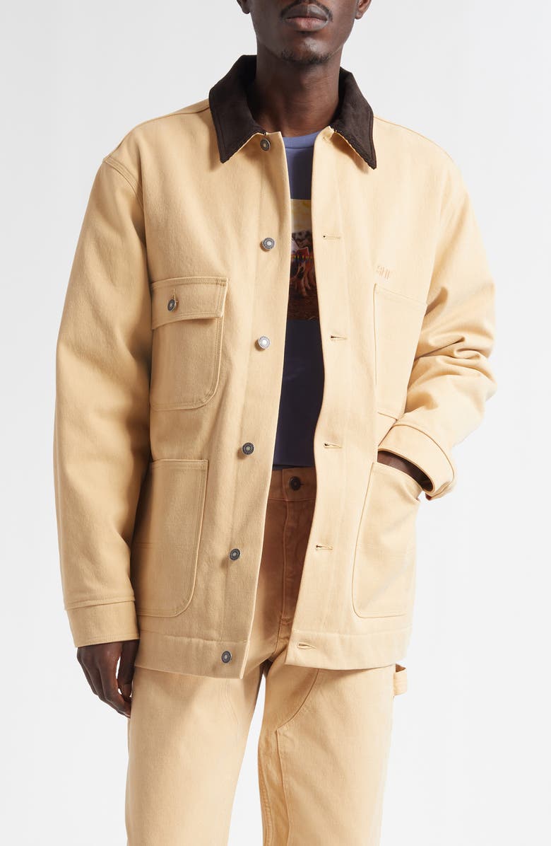 Sky High Farm Workwear Gender Inclusive Cotton Canvas Chore Coat, Main, color, Beige