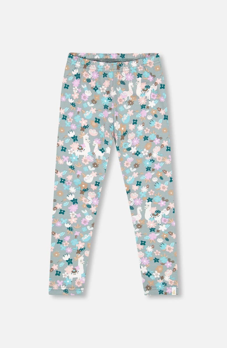 Deux par Deux Organic Cotton Leggings Llama, Main, color, 