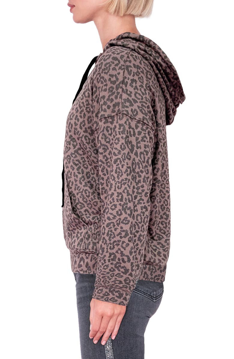 Sundry Leopard Hoodie, Alternate, color,