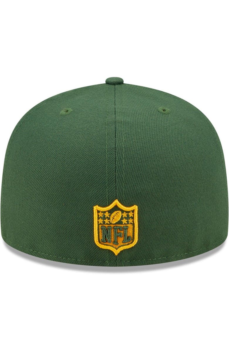New Era Men's New Era Green Green Bay Packers Identity 59FIFTY Fitted Hat, Alternate, color,