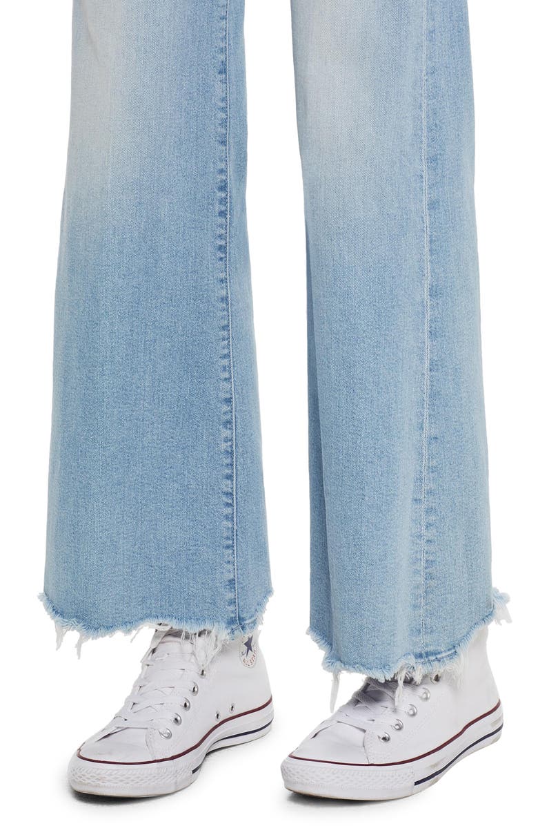 MOTHER The Tomcat Roller High Waist Chew Hem Jeans, Alternate, color, 