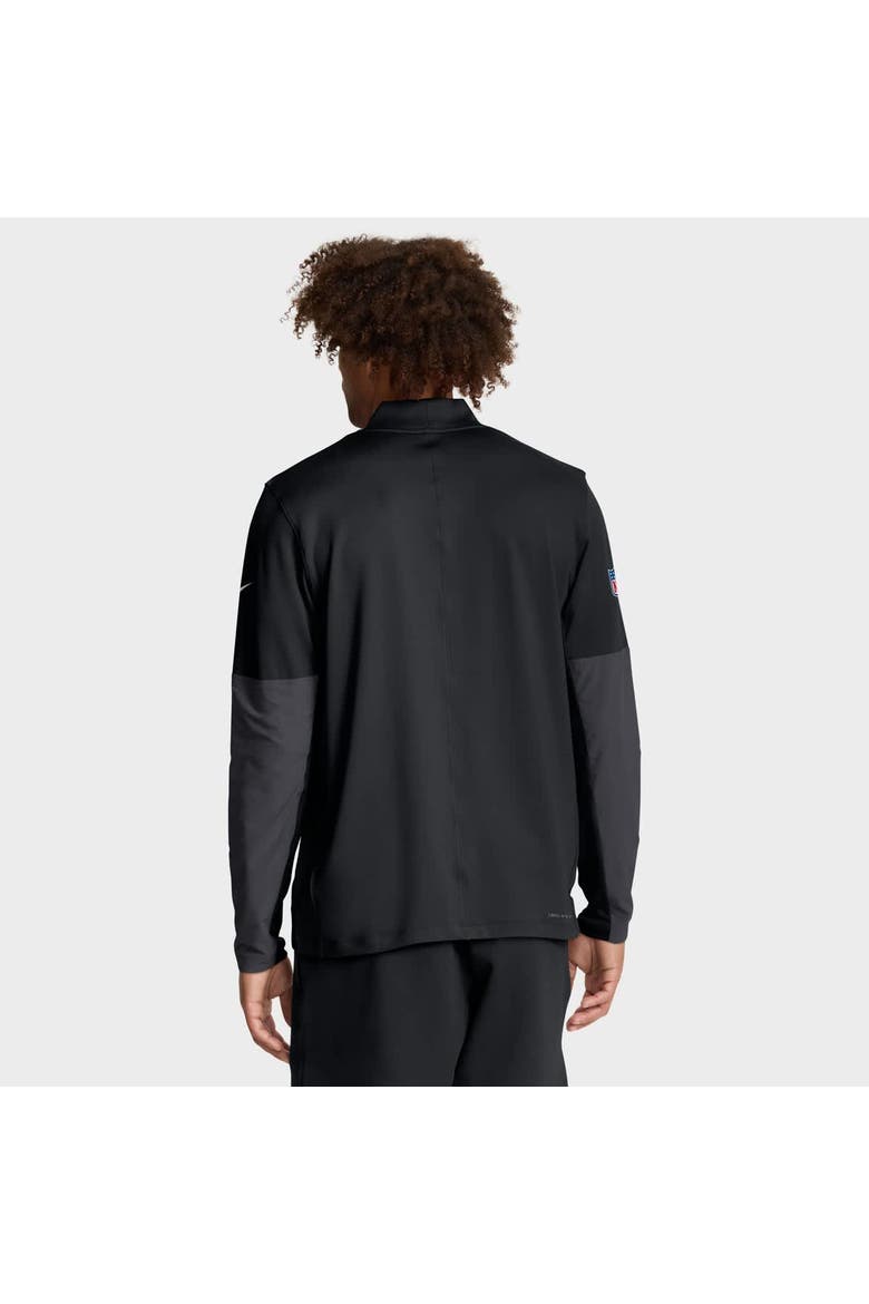Men's Nike Black New Orleans Saints Sideline Feel The Pressure Performance Half-Zip Pullover, Alternate, color, Black