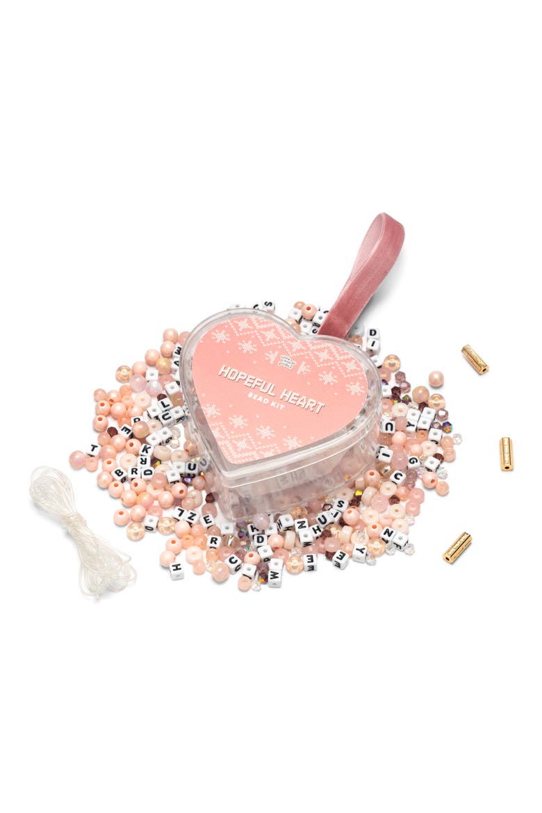 Hopeful Heart Bead Kit, Main, color, WHITE
