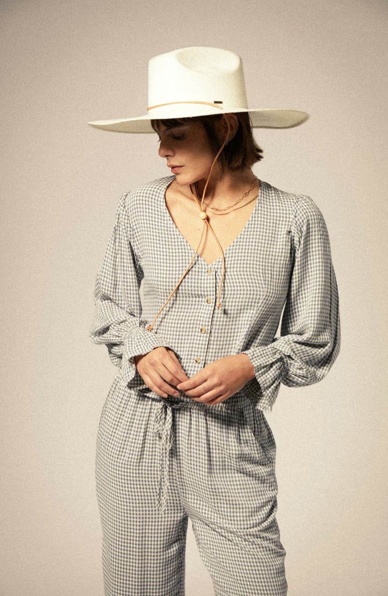 Brixton Meadow Gingham Check Button-Up Shirt, Alternate, color, 