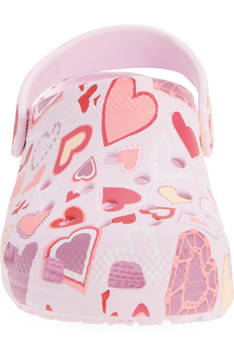 CROCS Kids' Classic Vday Clog, Alternate, color, Pink Milk/ Hearts