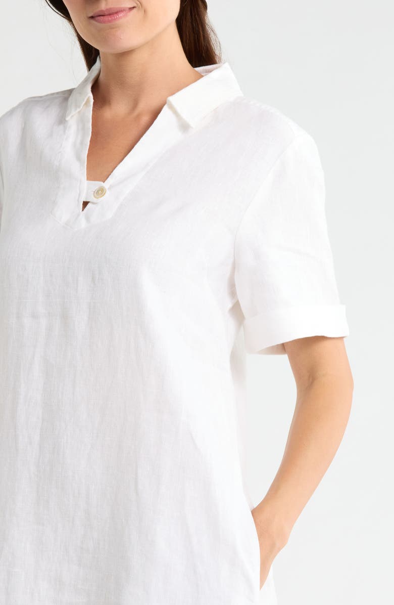 Tommy Bahama Two Palms Linen Dress, Alternate, color, White