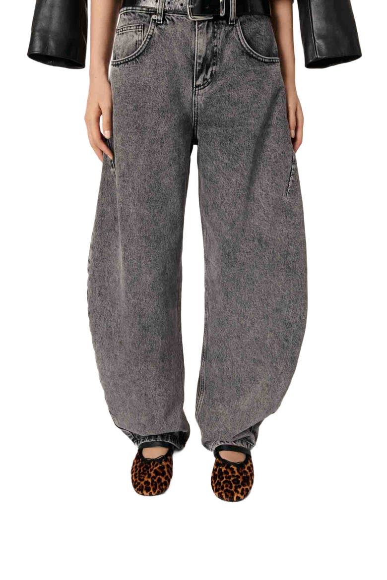 Oversized balloon jean, Alternate, color, Grey