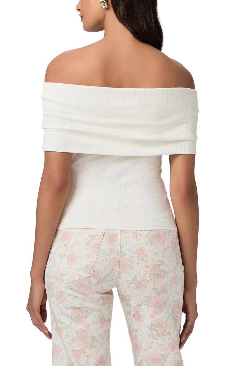 Rosarita Rib Knit Off the Shoulder Top, Alternate, color, IVORY