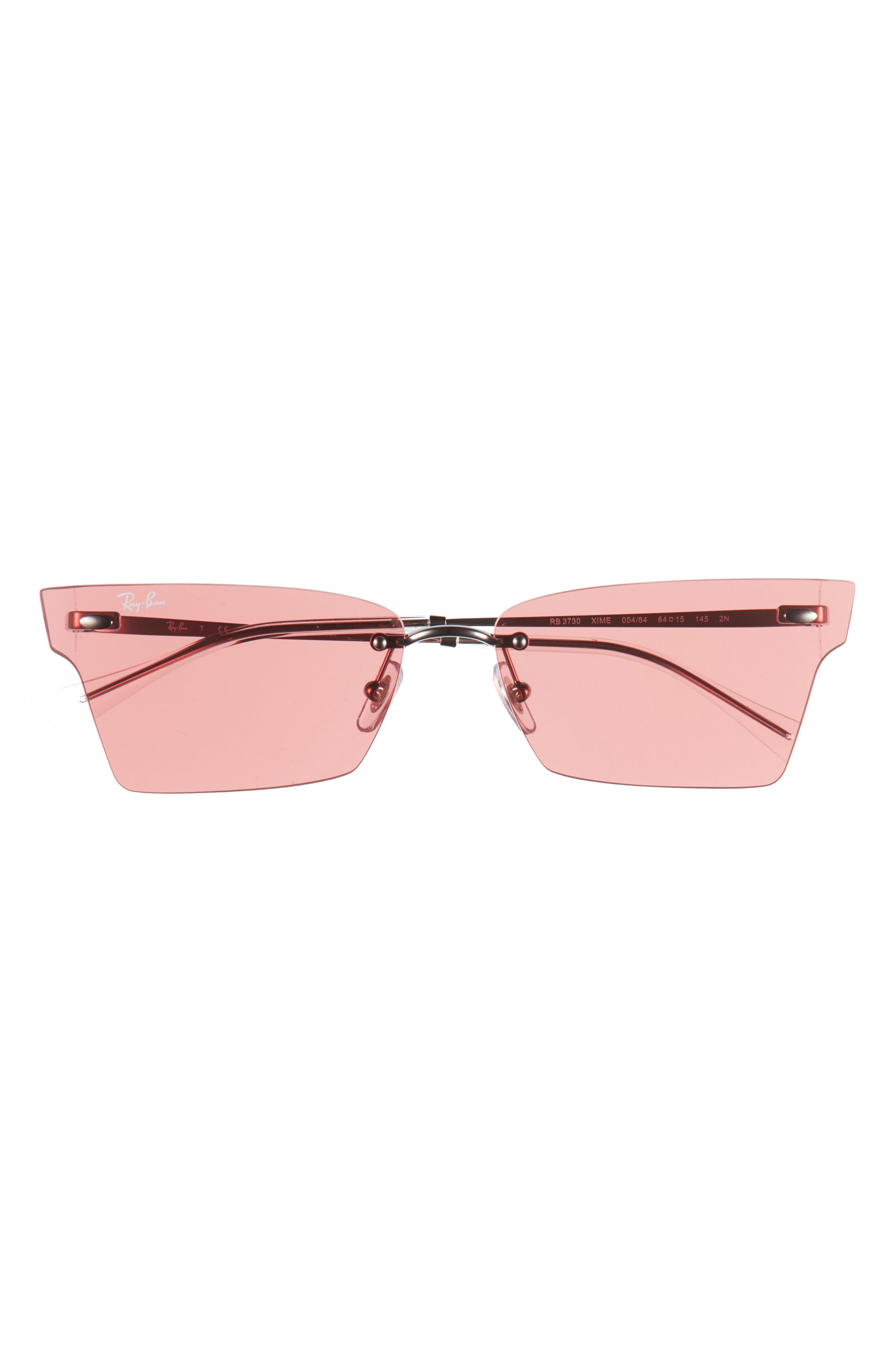 Ray-Ban 64mm Frameless Butterfly Sunglasses