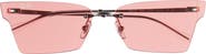 Ray-Ban 64mm Frameless Butterfly Sunglasses