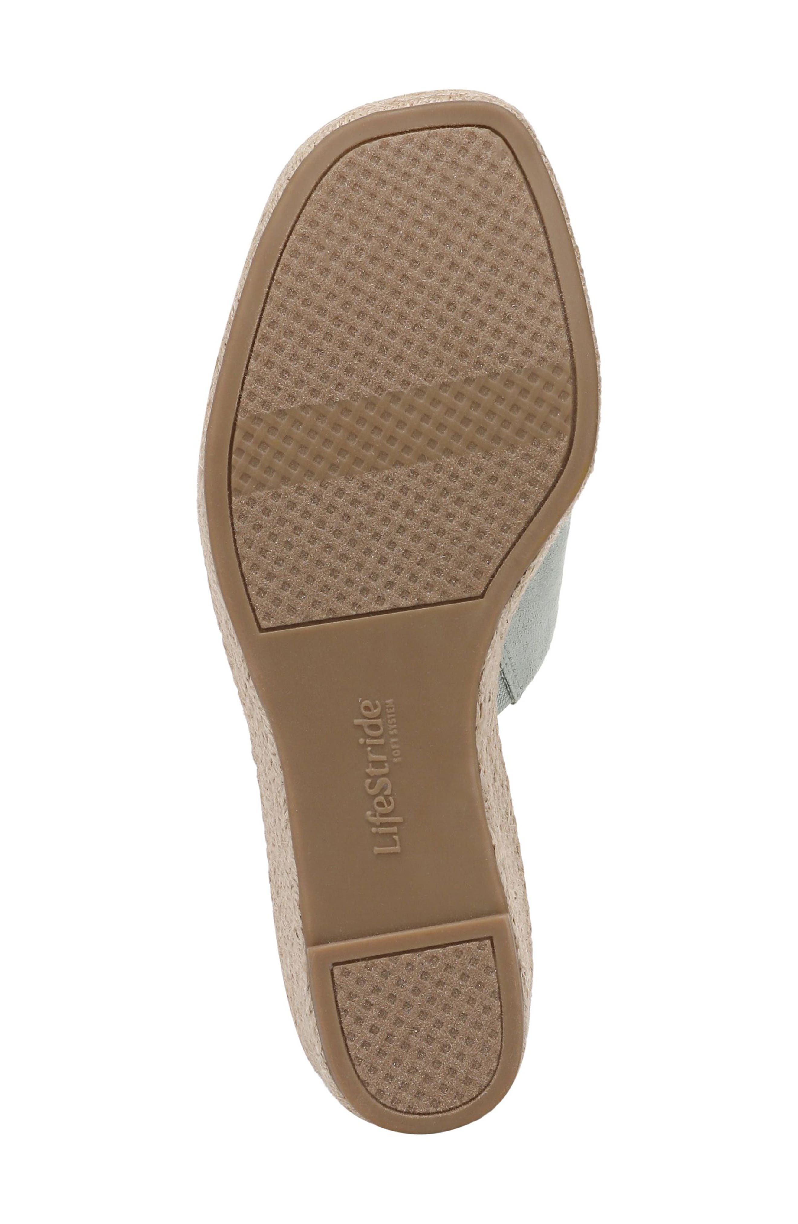 Haute Espadrille Platform Wedge Slide Sandal, Alternate, color, JADE GREEN