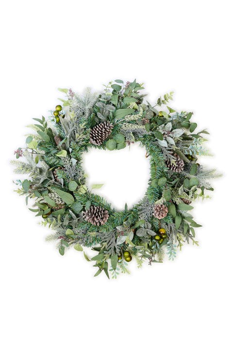 Holiday Spruce Urn Wreath