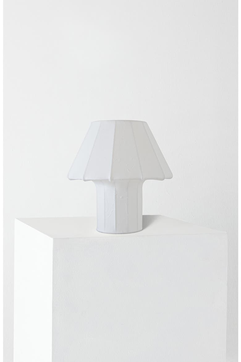 Celeste 12.6" LED Lightweight Table Lamp with Resin Fabric Shade, Bulb Included, Main, color, Off-White