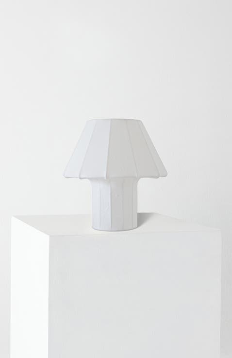 Celeste 12.6" LED Lightweight Table Lamp with Resin Fabric Shade, Bulb Included