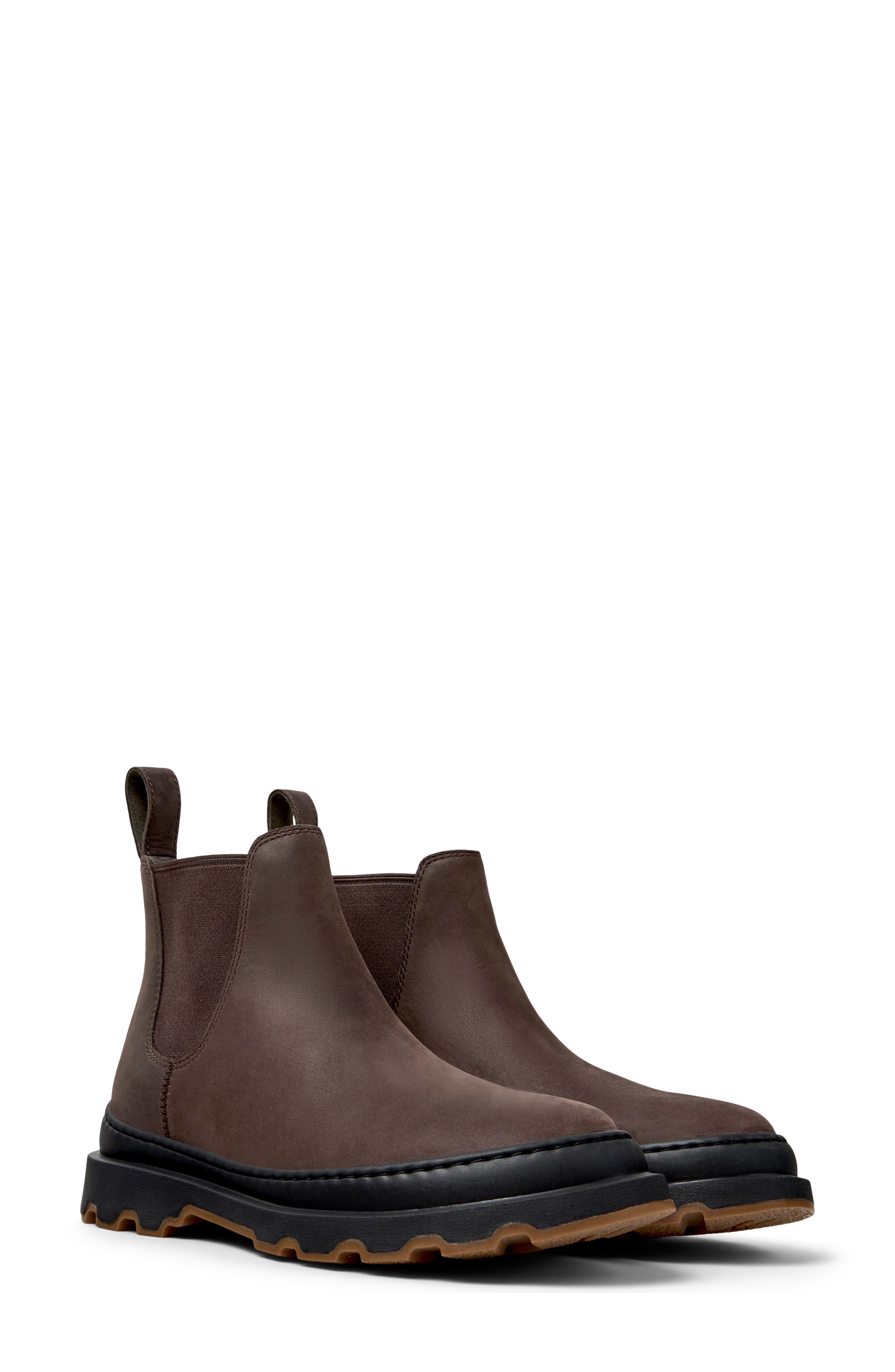 Camper Crazyhorse Chelsea Boot, Main, color, Dark Brown
