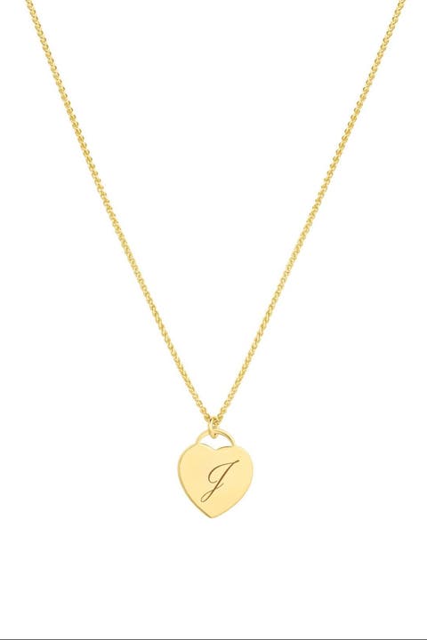 Alice Initial Heart Necklace