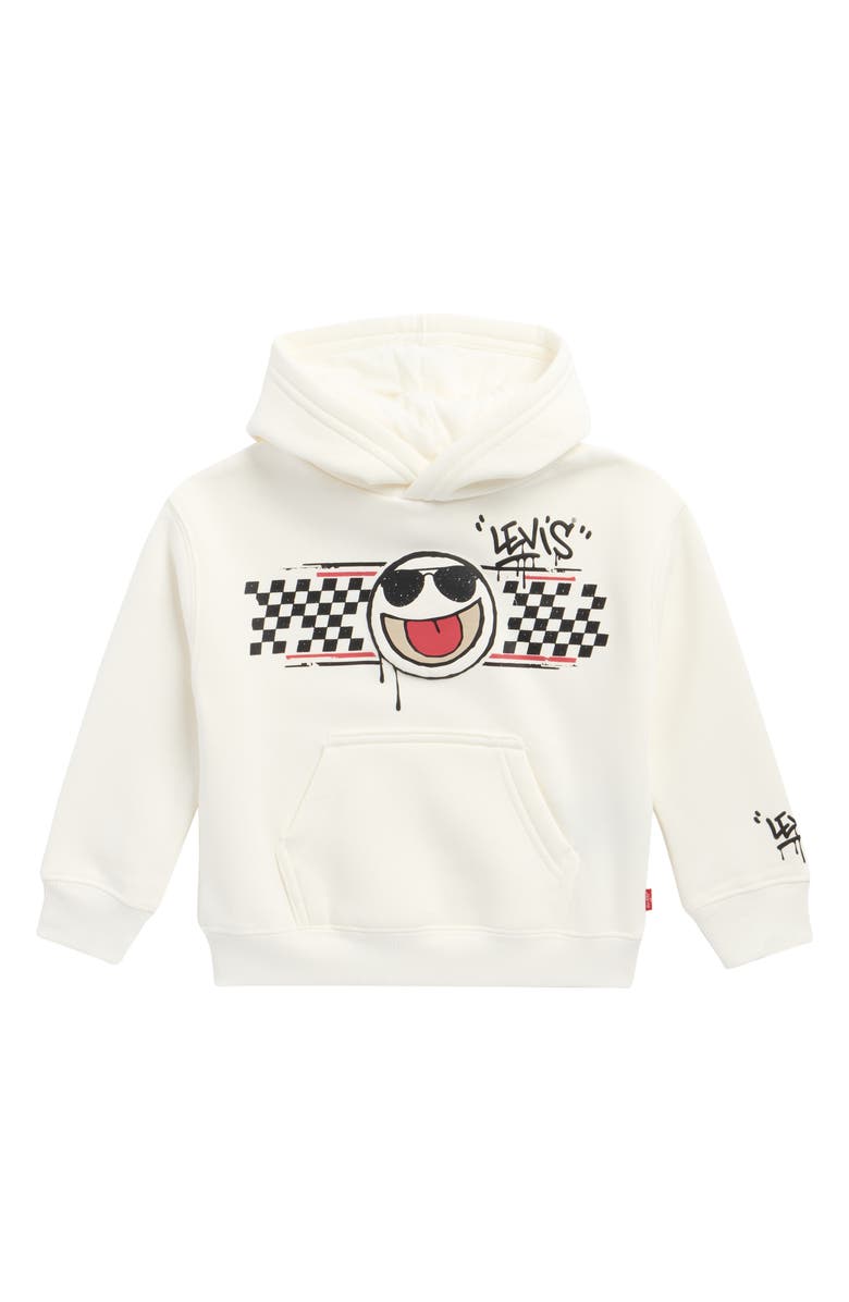 Levi's Street Style Fleece Graphic Hoodie, Main, color, Levi Egret