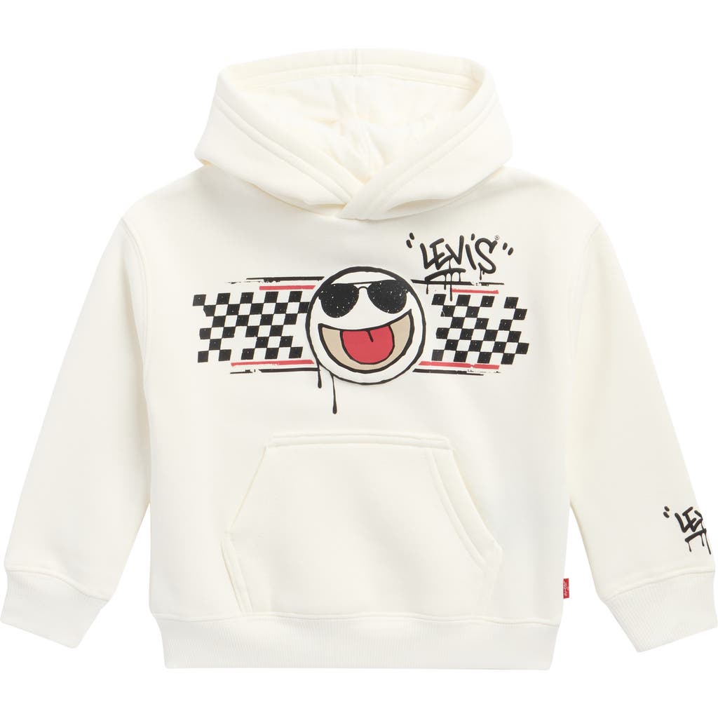 Levi's® Street Style Fleece Graphic Hoodie In White
