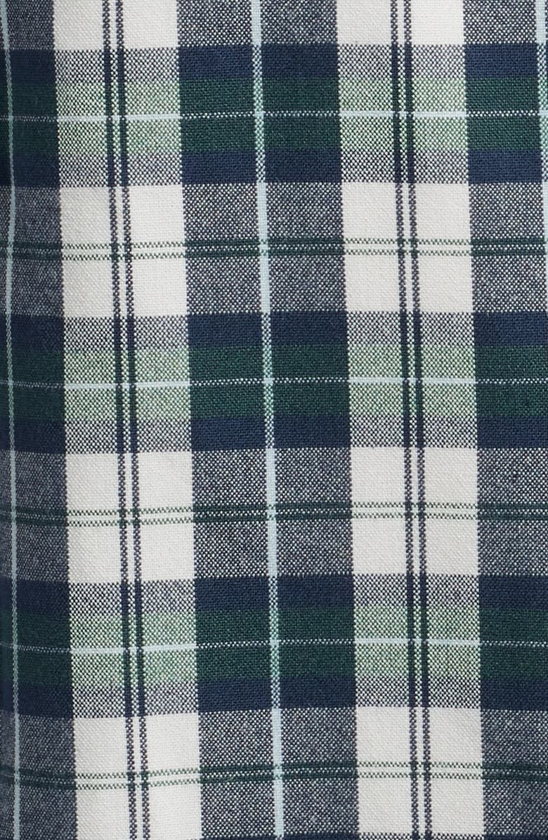 Mizzen+Main City Trim Fit Plaid Stretch Flannel Button-Down Shirt, Alternate, color, 