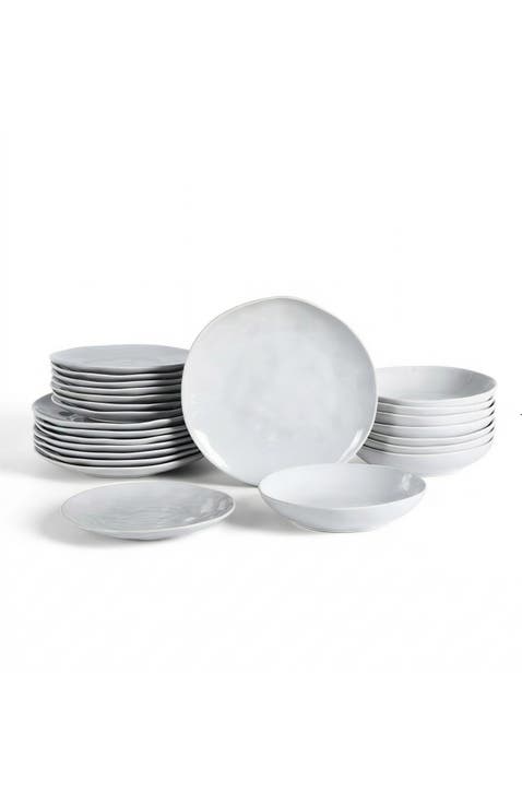Harper Stoneware 24-Piece Dinnerware Set